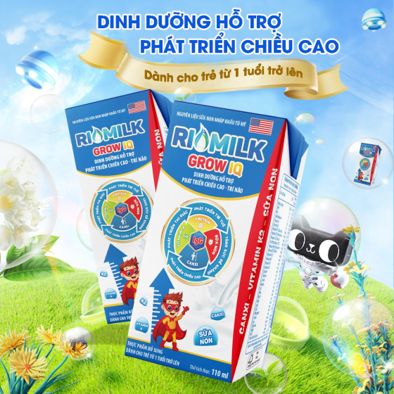 Sữa Pha Sẵn Rio Milk Grow IQ 110ml 