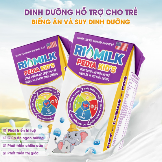 Sữa Phan Sẵn Rio Milk PEDIA KID'S 110ml