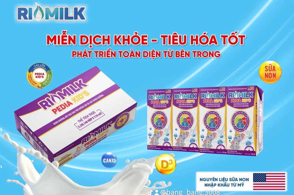 Sữa Phan Sẵn Rio Milk PEDIA KID'S 110ml