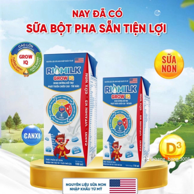 Sữa Pha Sẵn Rio Milk Grow IQ 110ml 